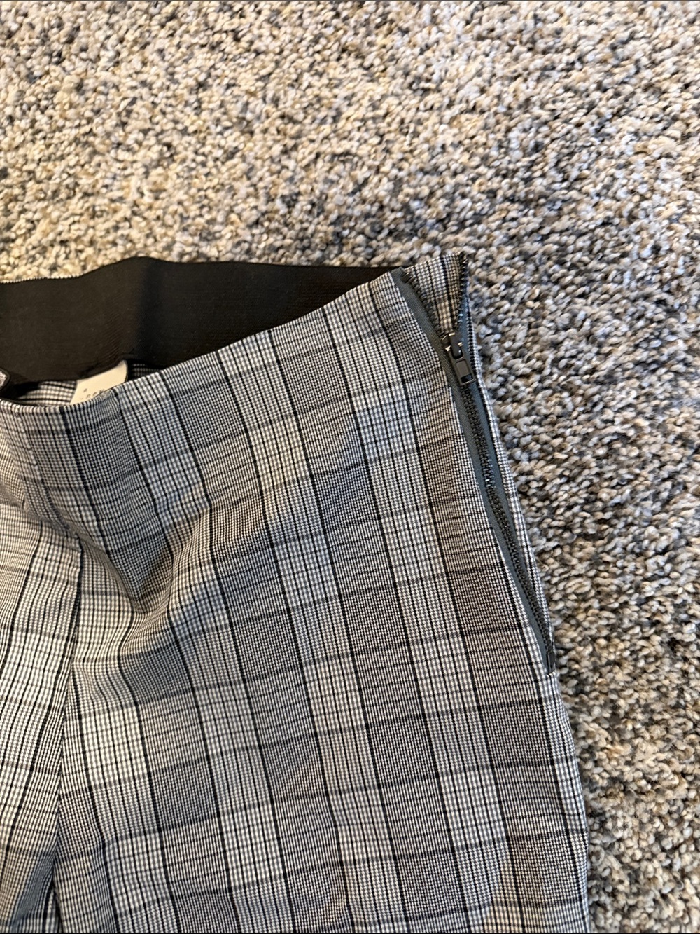 a new day Women's Gray Plaid Slim Dress Pants - Picture 3 of 4